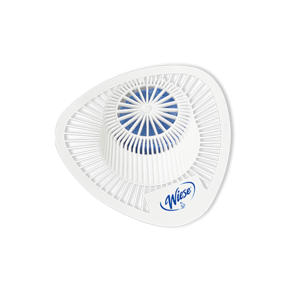 Tapete Jumbo con pastilla Wiese aromática para mingitorio, con diseño de rejilla y aroma Potpourrí Canela con menta azul