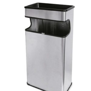 Basurero rectangular inoxidable