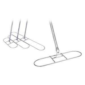 Base para Mopas con Bastón resistentes para mopas con bastón, mostrando diferentes tamaños (40 cm, 60 cm, 90 cm, 120 cm) y su diseño robusto ideal para limpieza de grandes superficies y uso rudo.