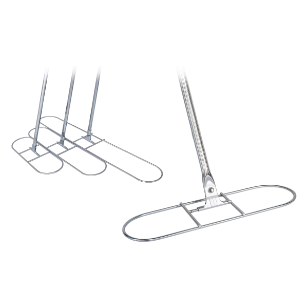 Base para Mopas con Bastón resistentes para mopas con bastón, mostrando diferentes tamaños (40 cm, 60 cm, 90 cm, 120 cm) y su diseño robusto ideal para limpieza de grandes superficies y uso rudo.