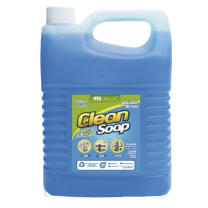 Galón de Clean Soap Jabón Líquido Multiusos DEQ, detergente azul para limpieza y desinfección de pisos, paredes y baños