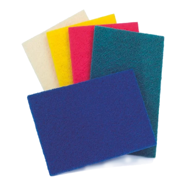 Varias Fibras de Mano multicolores para uso general, diseñadas para limpiar superficies delicadas sin dañarlas y remover suciedad y grasa eficazmente.