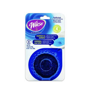 Pastilla Azul 48g Wiese en empaque tipo blister para limpieza de inodoros