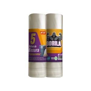 Bolsas de Basura Transparentes con Cierre Fácil 40x47, con Calibre 120 y código PLAST-09, ideales para uso industrial y seguridad.