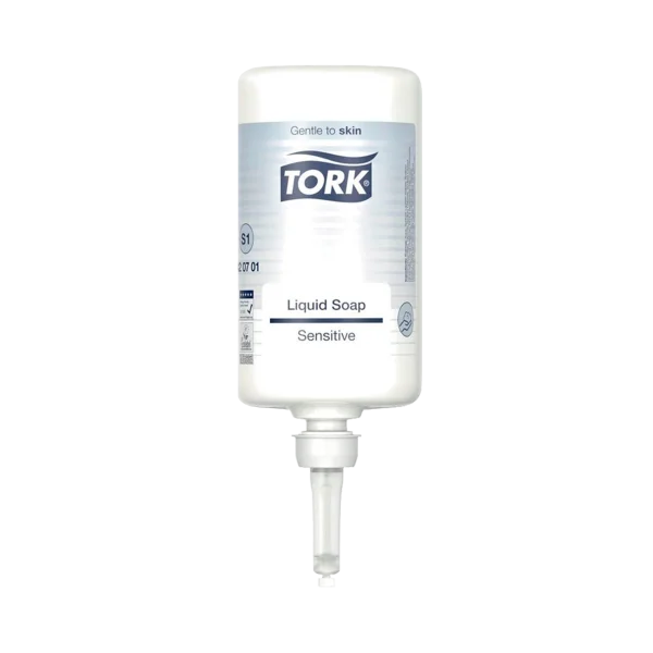 Jabón Líquido Tork para Piel Sensible, con fórmula sin perfume, en cartucho de 1000 ml
