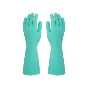Guantes de Limpieza Vitex Multiresistente, fabricados con 100% nitrilo y con interior de felpa, ideales para usos industriales y delicados, resisten químicos y pinchaduras, disponible en tallas M, L y XL.