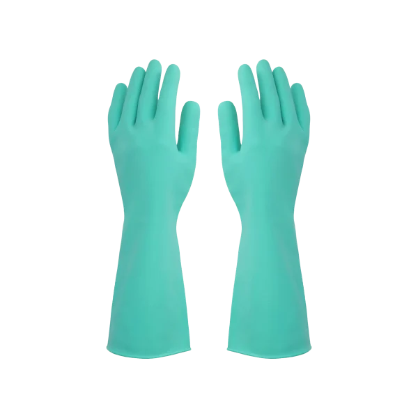Guantes de Limpieza Vitex Multiresistente, fabricados con 100% nitrilo y con interior de felpa, ideales para usos industriales y delicados, resisten químicos y pinchaduras, disponible en tallas M, L y XL.