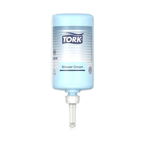 Jabón Líquido Tork Cabello y Cuerpo, en cartucho de 1000 ml, con fórmula hidratante y fragancia suave