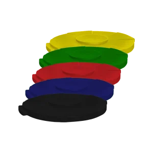 Tapa Ciega Sablon 60 Litros de alta resistencia en diversos colores para control de olores y protección de grado alimenticio, comercializada por Sablon Nicaragua.