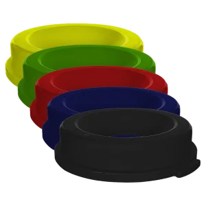 Tapa tipo Embudo Sablon 120 Litros con apertura central para tirar basura sin tocar el bote. Disponible en colores y muy resistente en Sablon Nicaragua.