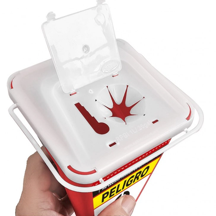 Bote para RPBI 1 Litro Sablon | Contenedor para Punzocortantes - Imagen 5