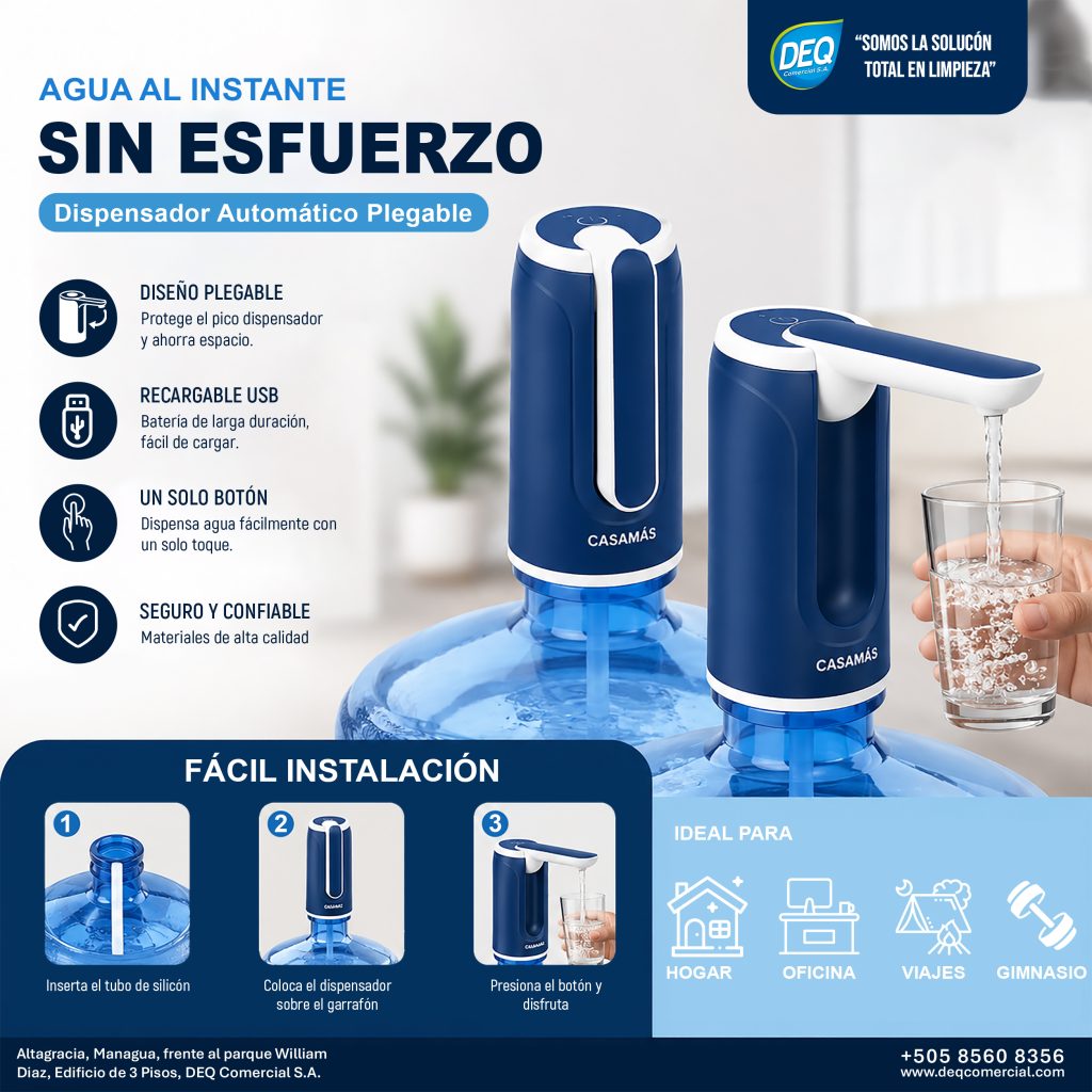 Dispensador de agua automatico plegable