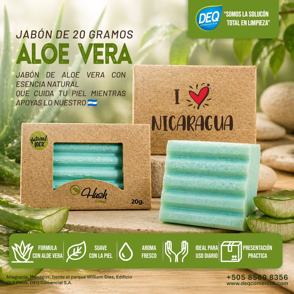 Jabon de 20 gramos de aloe vera