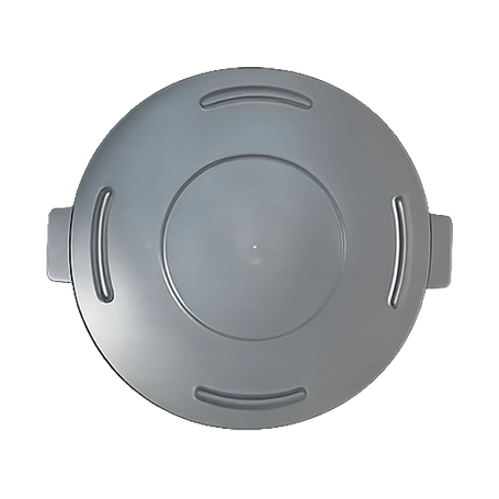 Vista superior de la Tapa Gris para Contenedor Redondo de 32 Galones marca Gorila, fabricada en plástico de alta durabilidad para control de olores en Nicaragua.