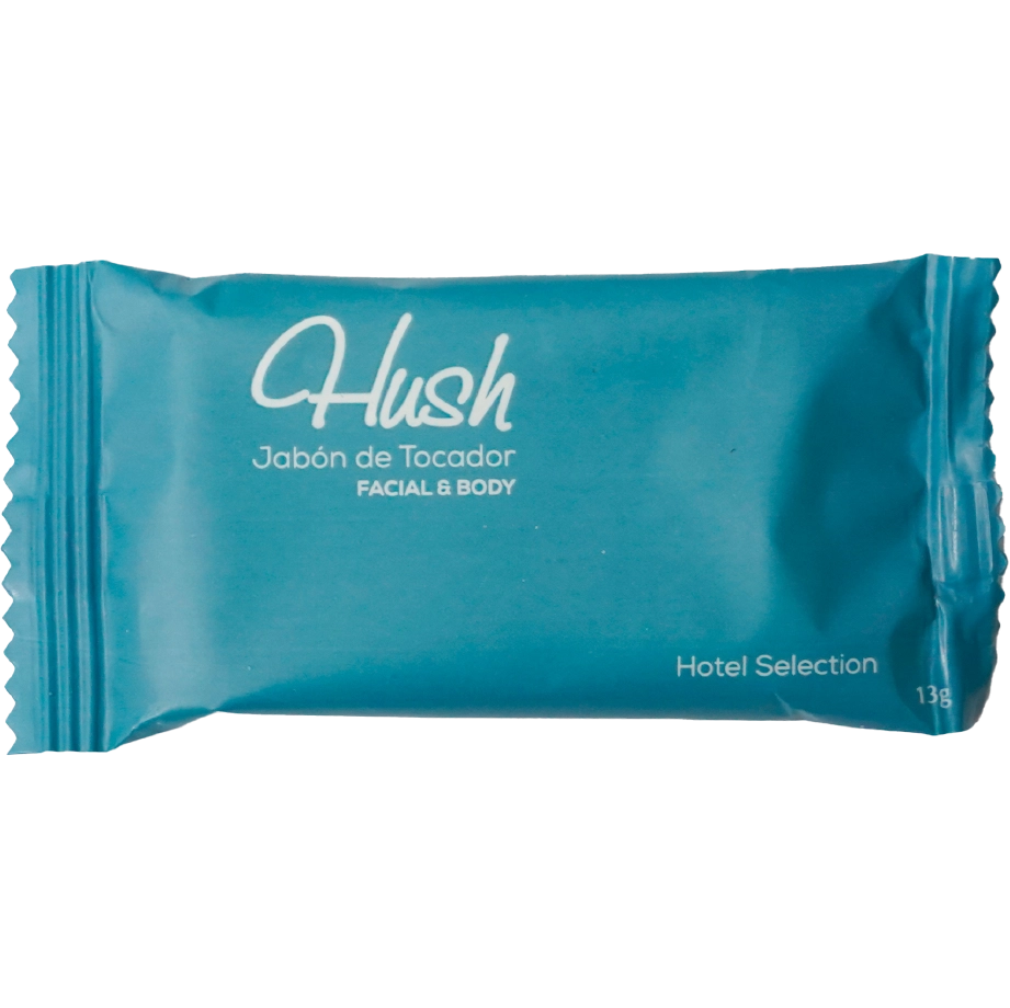 Jabón de Tocador Hush 13 Gramos aroma Avena para amenidades de hotel en Nicaragua.